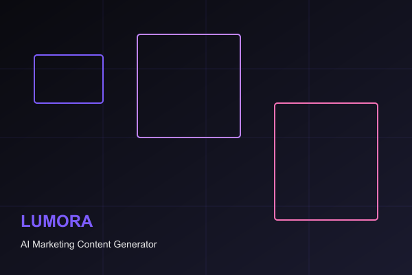 LUMORA – AI Marketing Content Generator by KG Studio