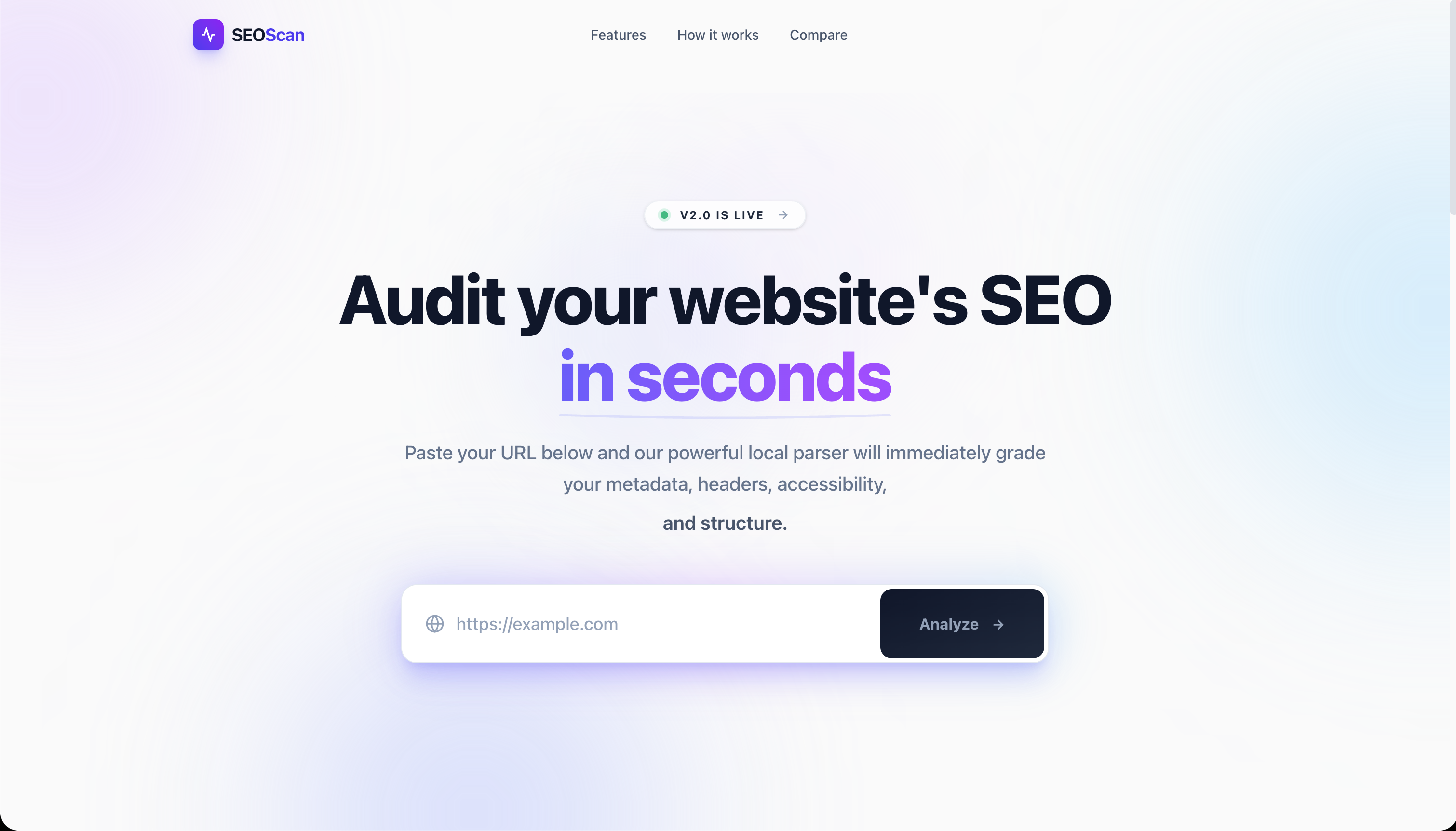 SEOScan – free SEO audit tool by KG Studio